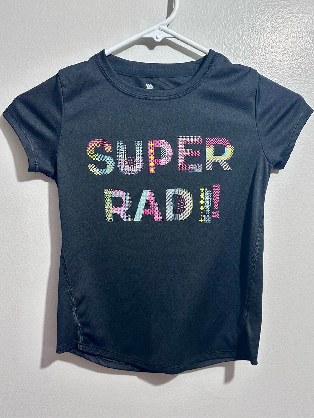 all in motion Black Active Tee Super Rad Size S (1358)
